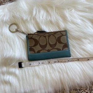 Coach card holder with key ring